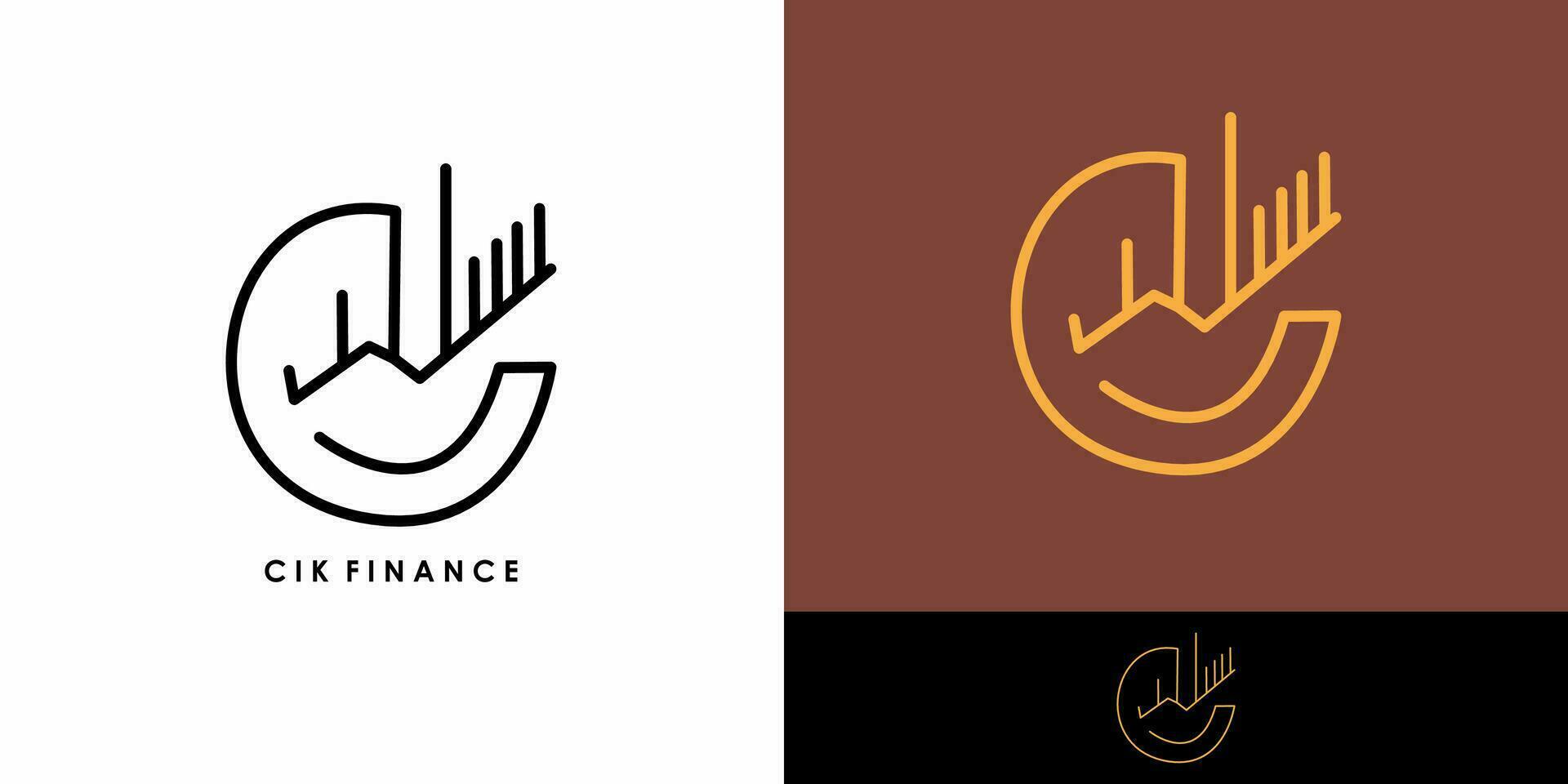 the logo for a company called c finance vector
