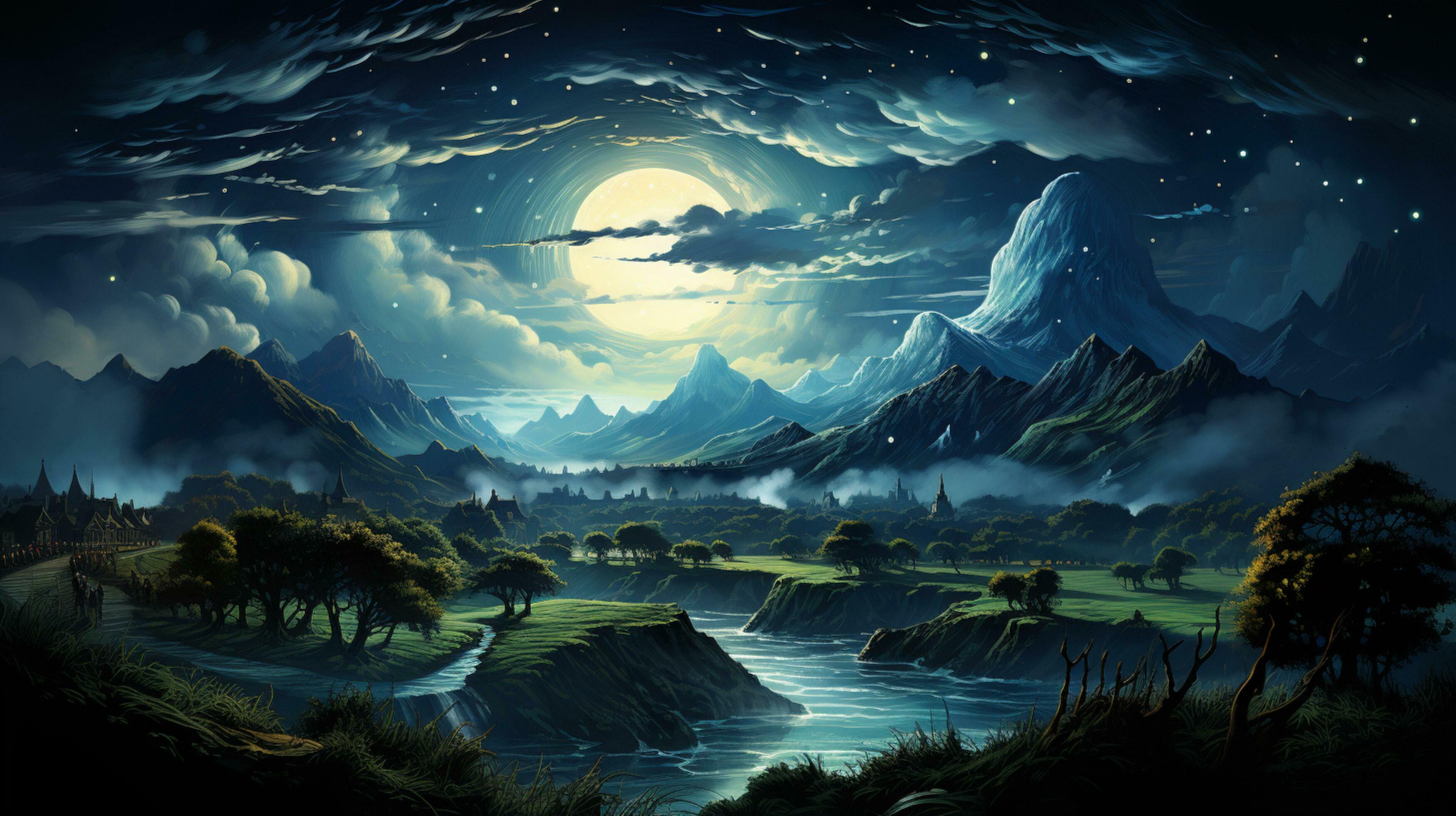 芸術写真 Nature Photograph Full Moon Art Print 7305367-WCLKAXHO-8.jpg