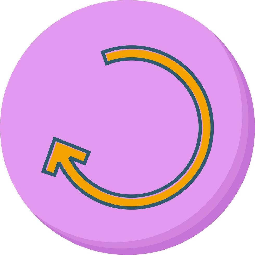 Left Back Arrow Vector Icon