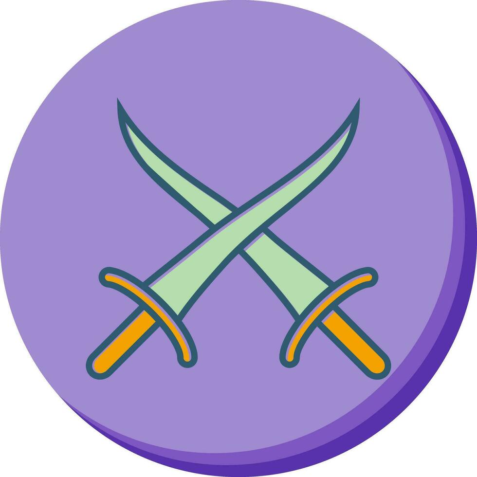 Sword Fighting Vector Icon