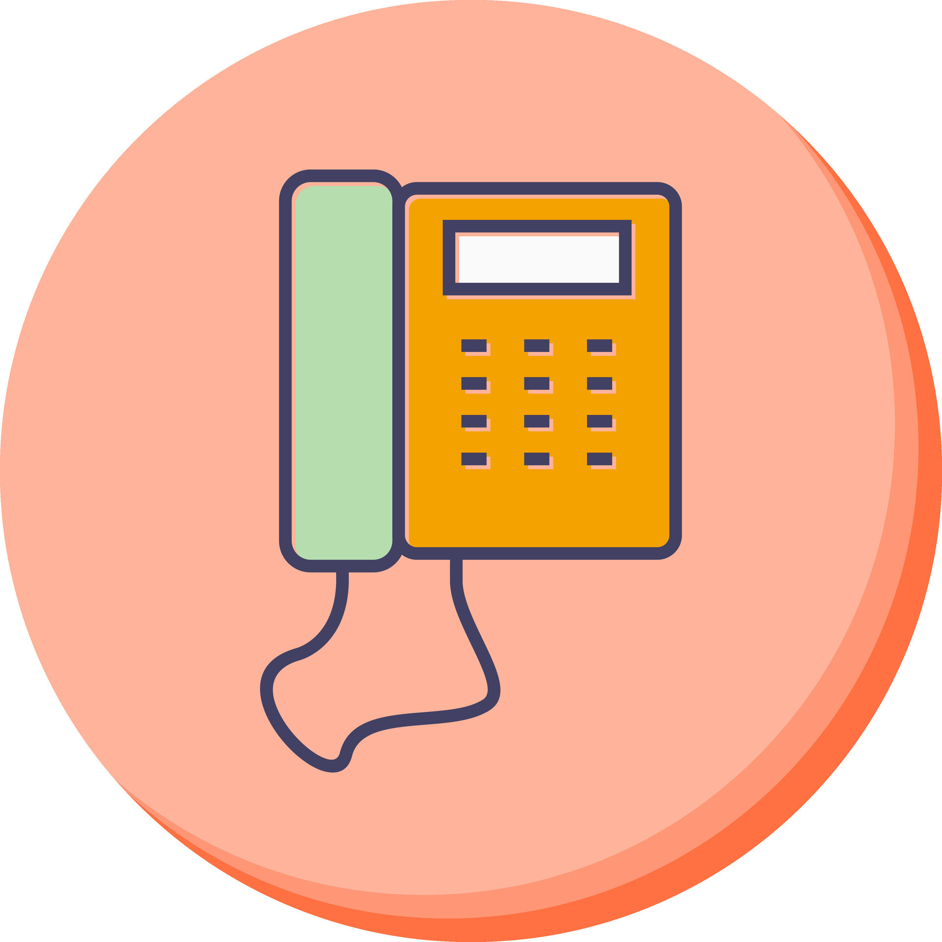 Telephone Set Vector Icon 28331318 Vector Art at Vecteezy