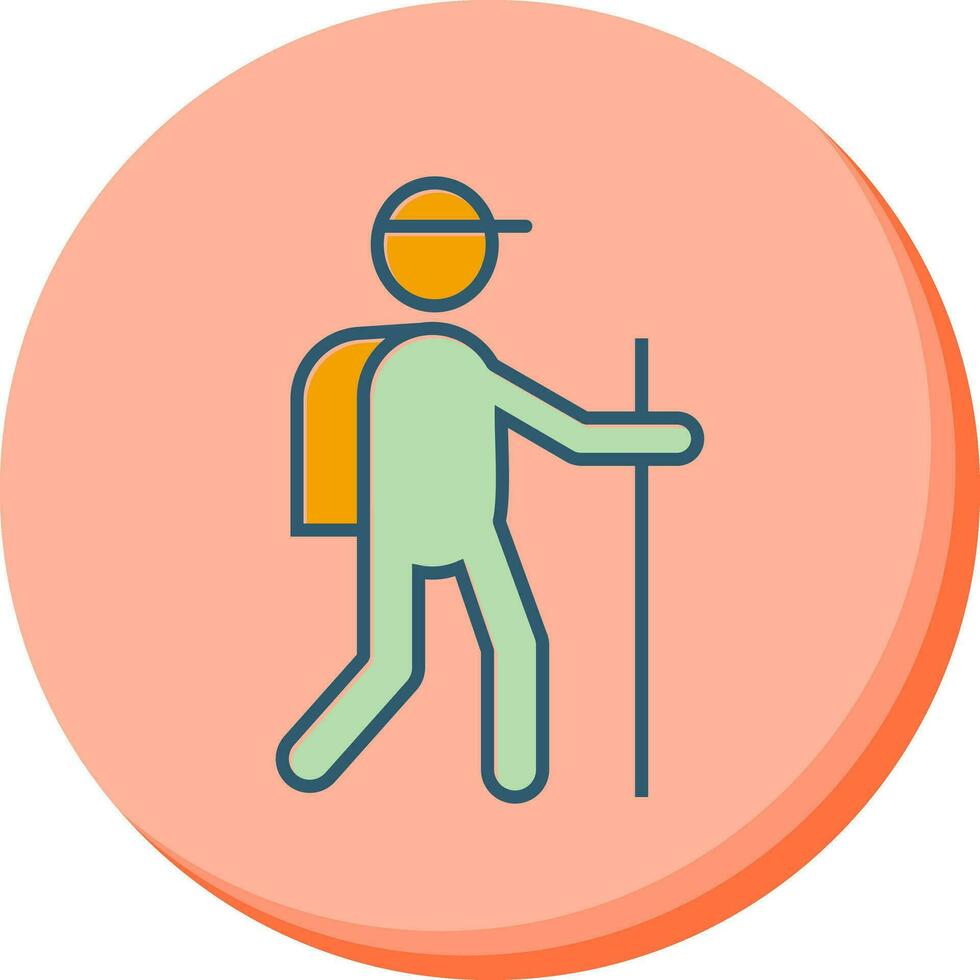Trekking Vector Icon