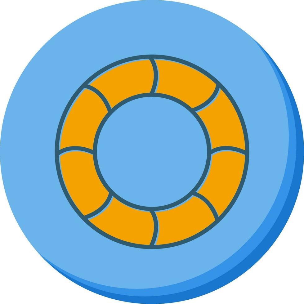 icono de vector de neumático de natación