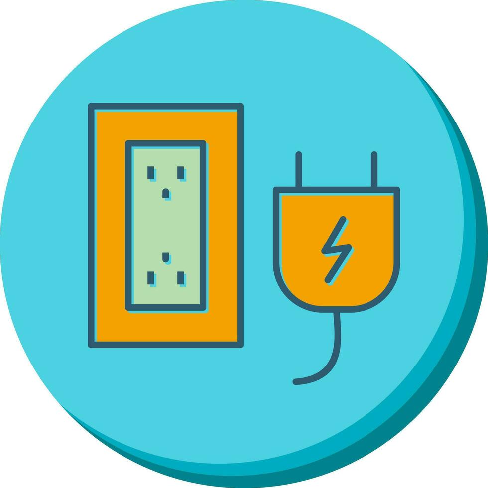 Plug and Socket Vector Icon