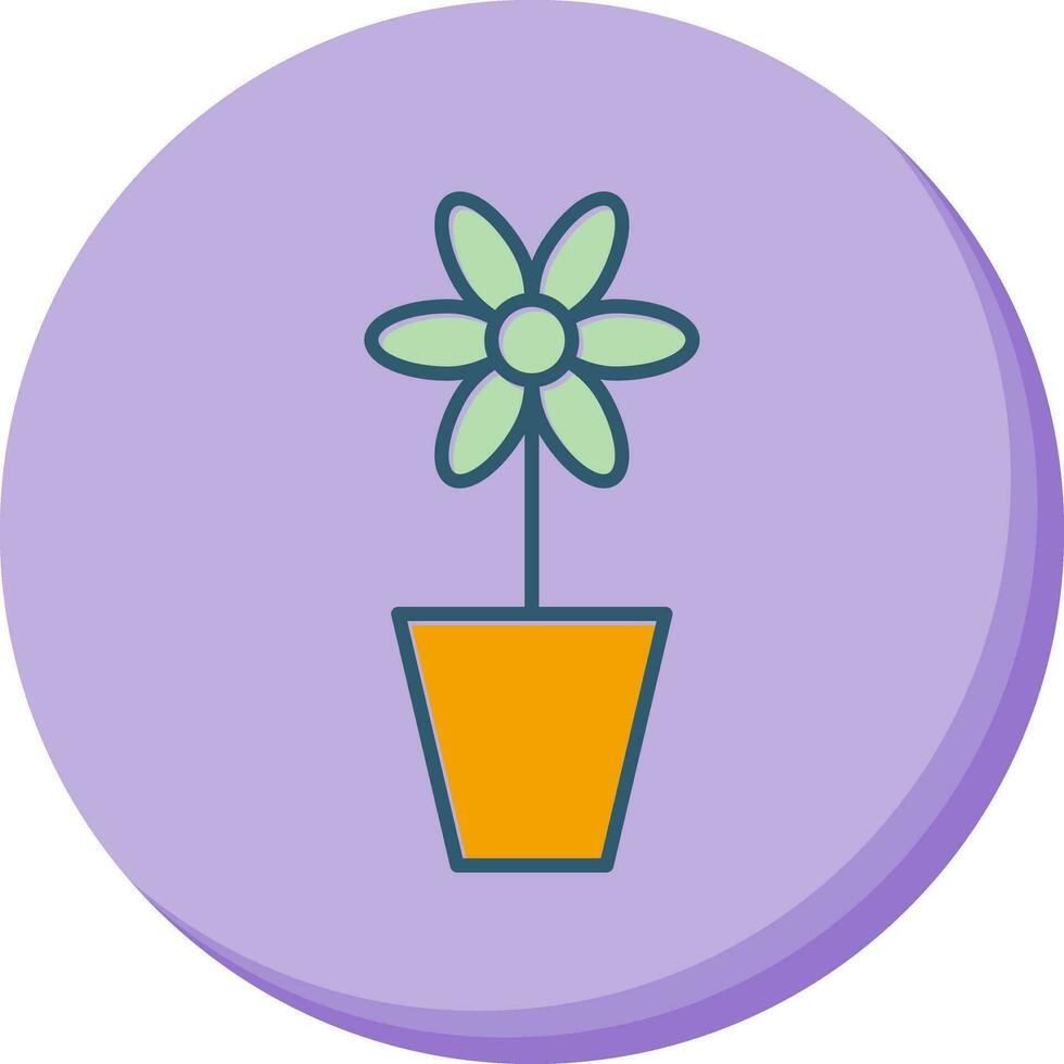 Flower Pot Vector Icon