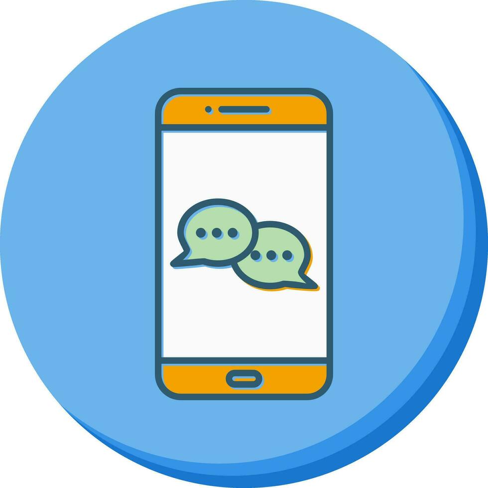 icono de vector de conversación