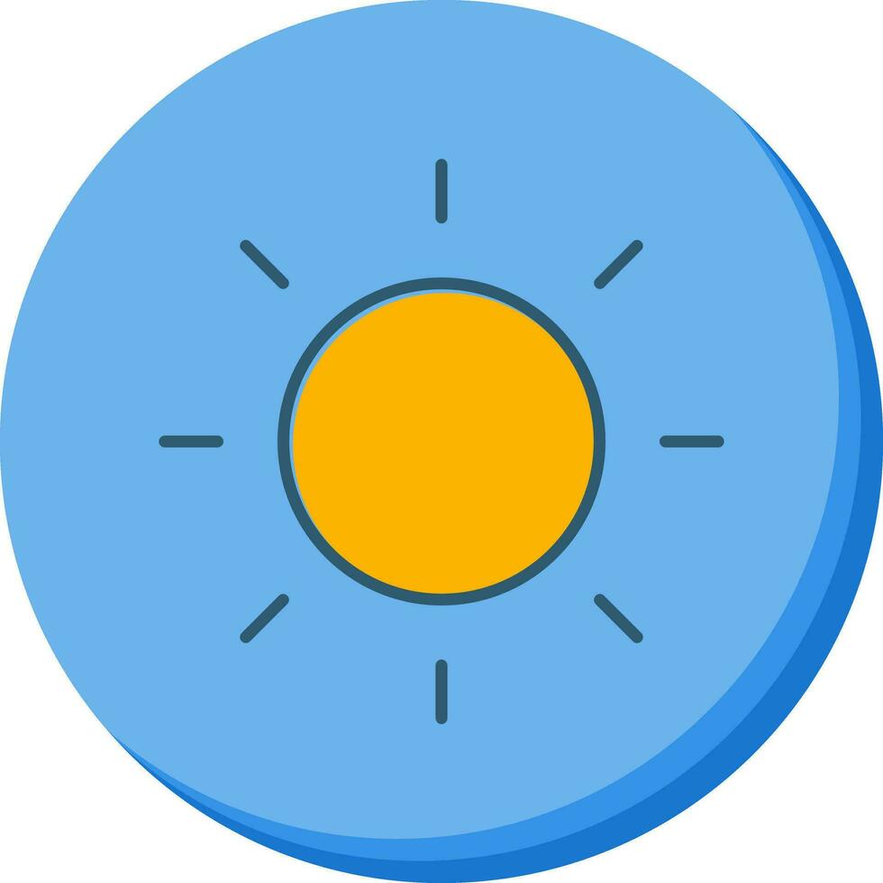 icono de vector de sol