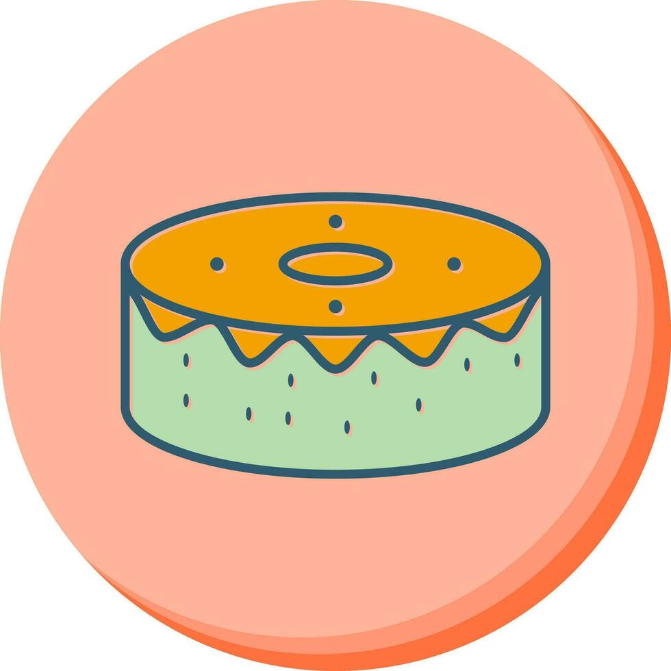 icono de vector de pastel de cumpleaños