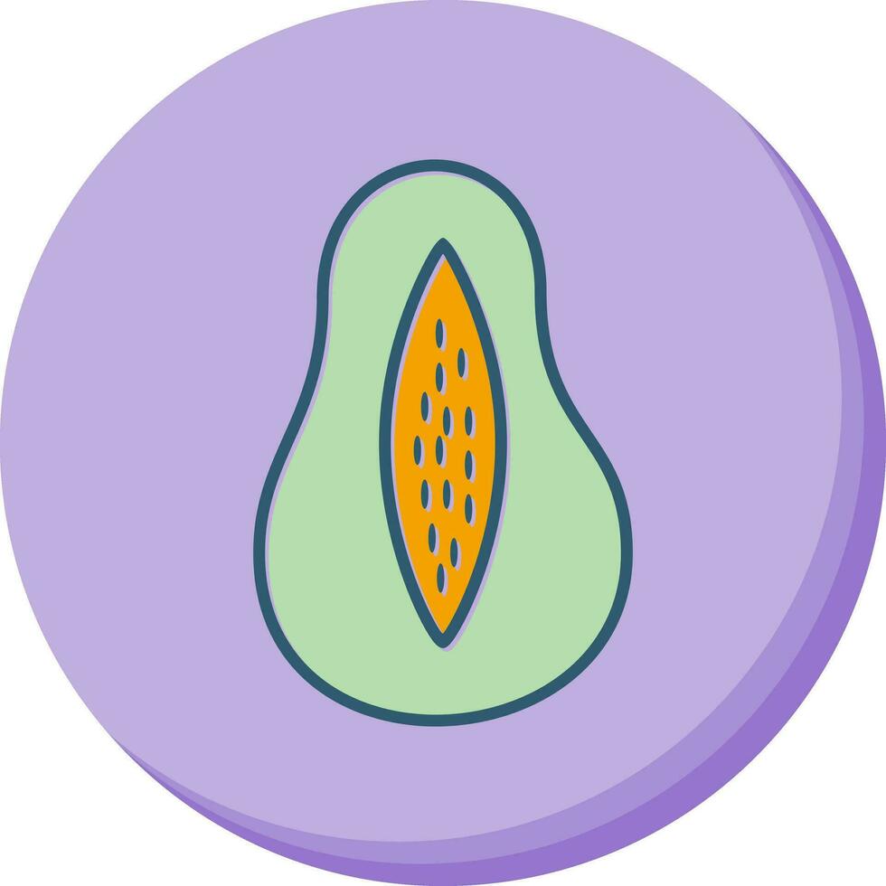 Papaya Vector Icon