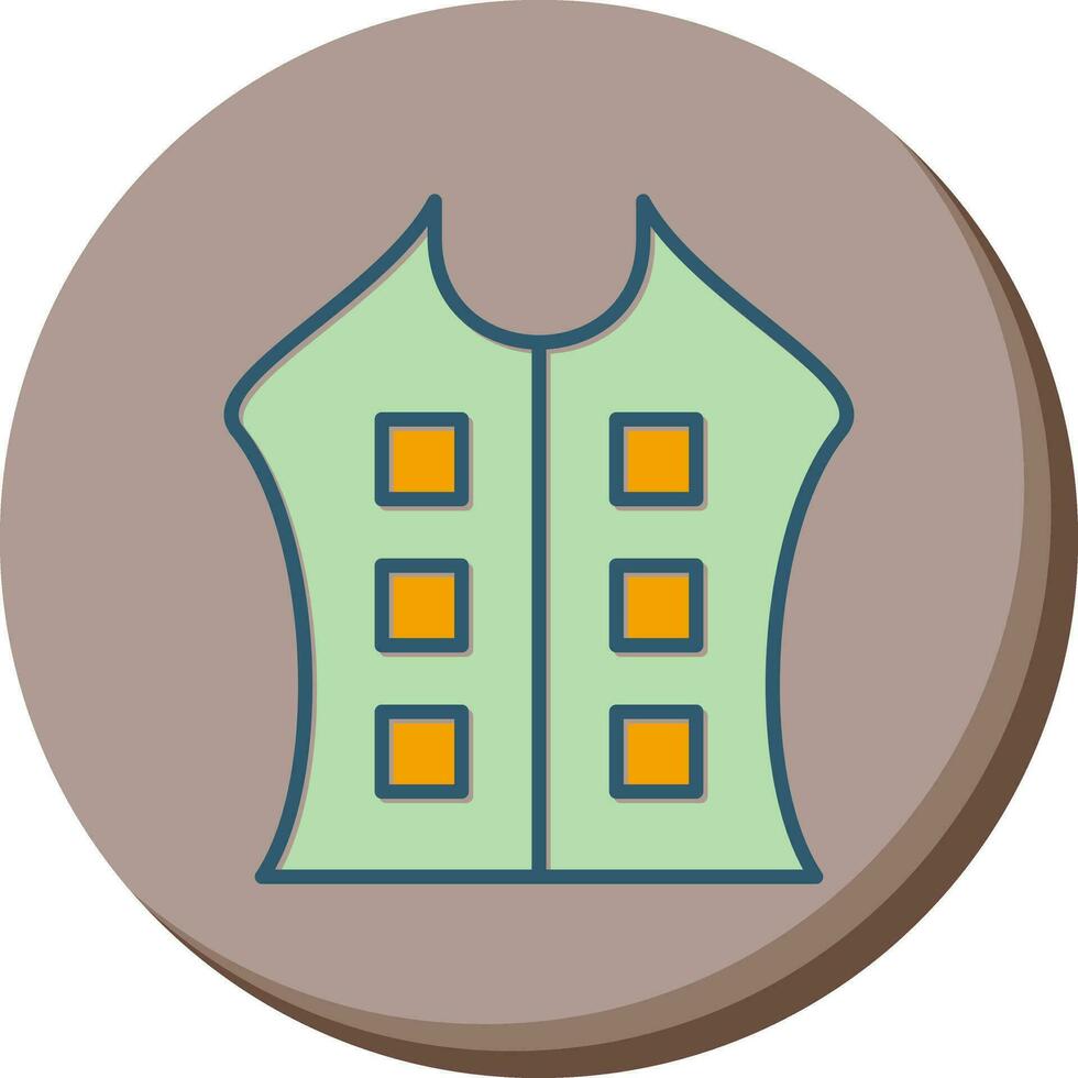 Bullet Proof Vest Vector Icon