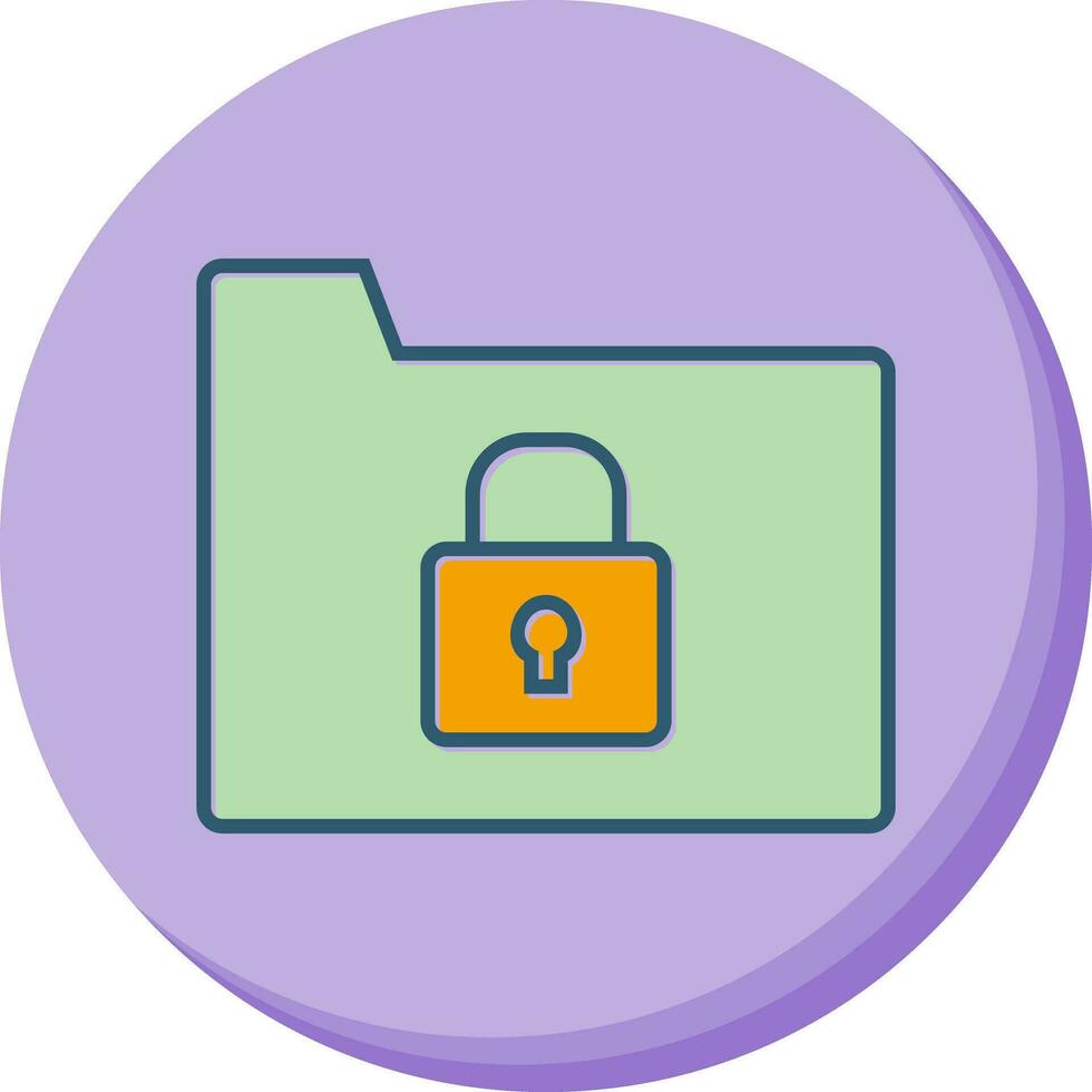 Secure Folder Vector Icon