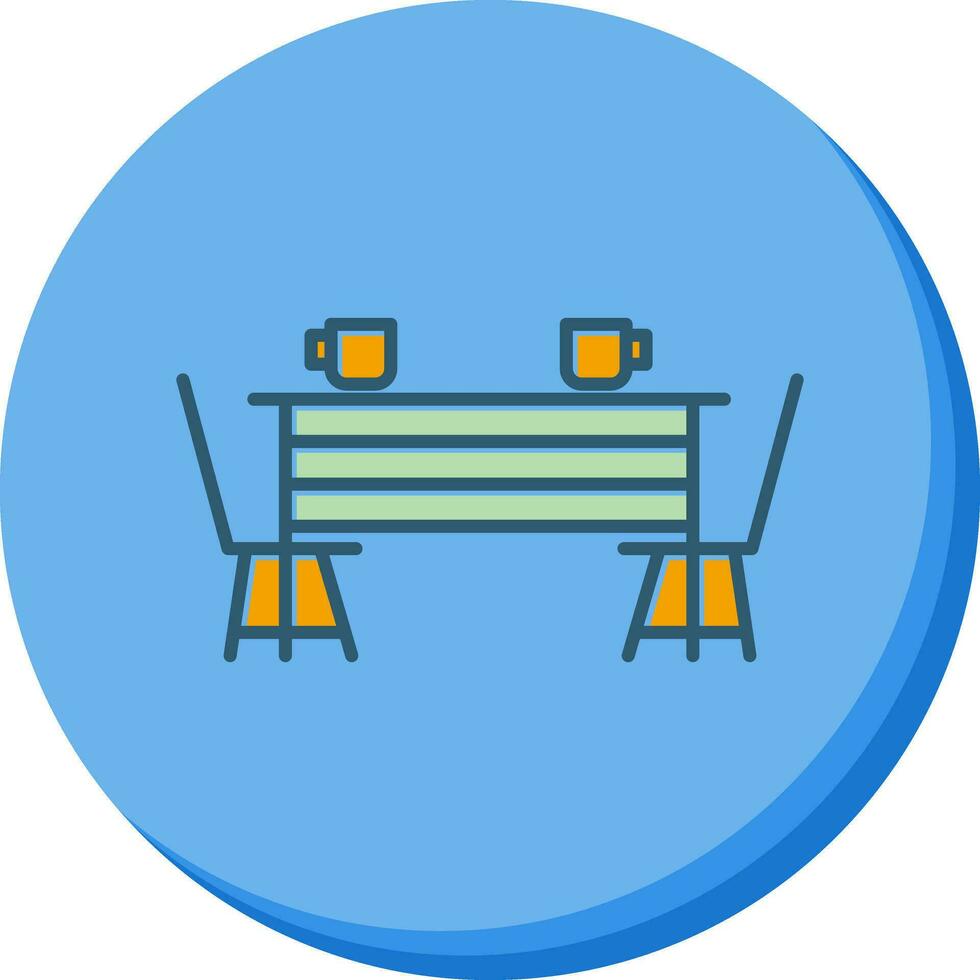 Dining Table Vector Icon