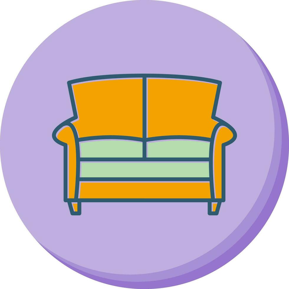 Double Sofa Vector Icon