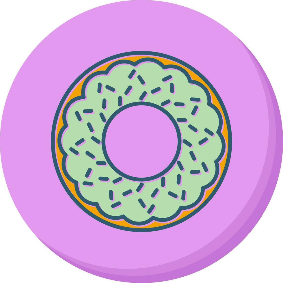 icono de vector de donut