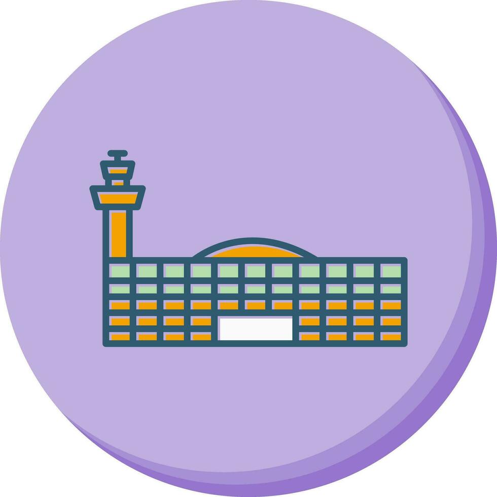 Airport Building Vector Icon