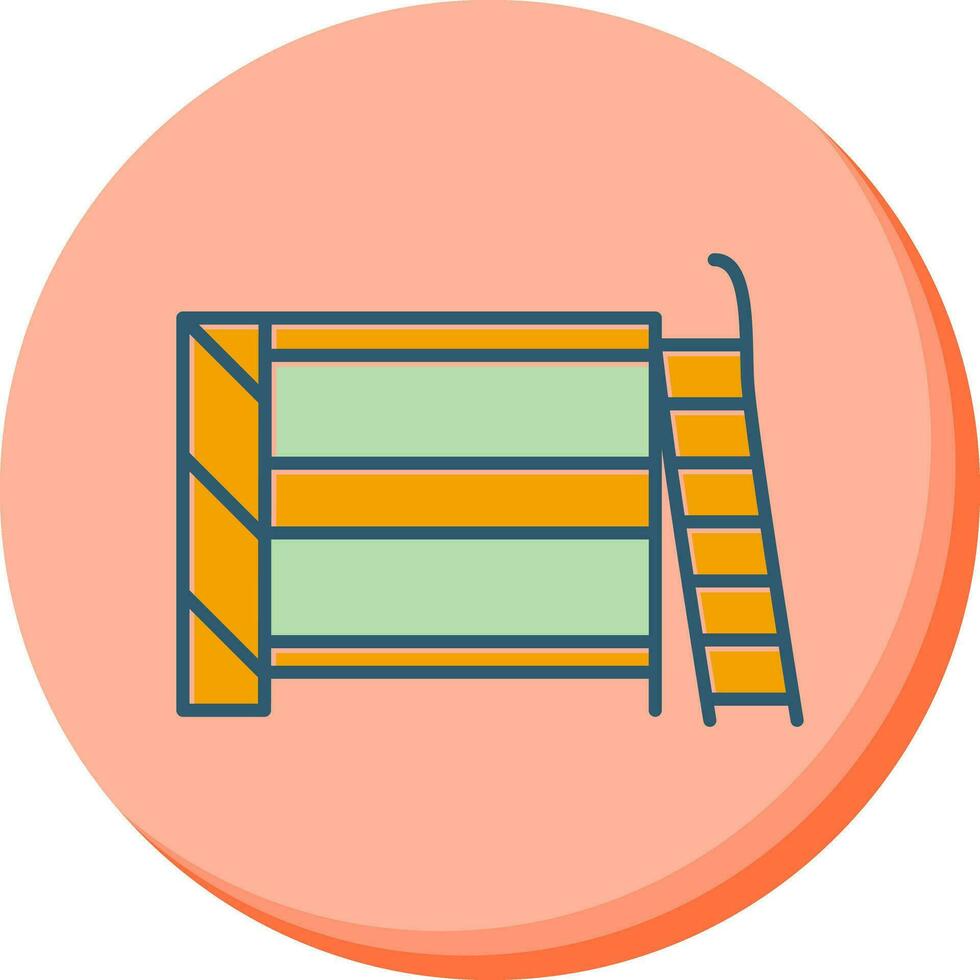 Bunk bed Vector Icon