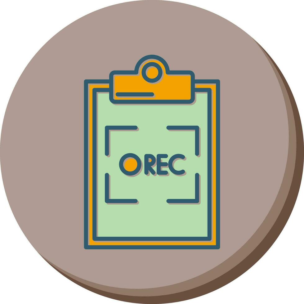 Record Vector Icon