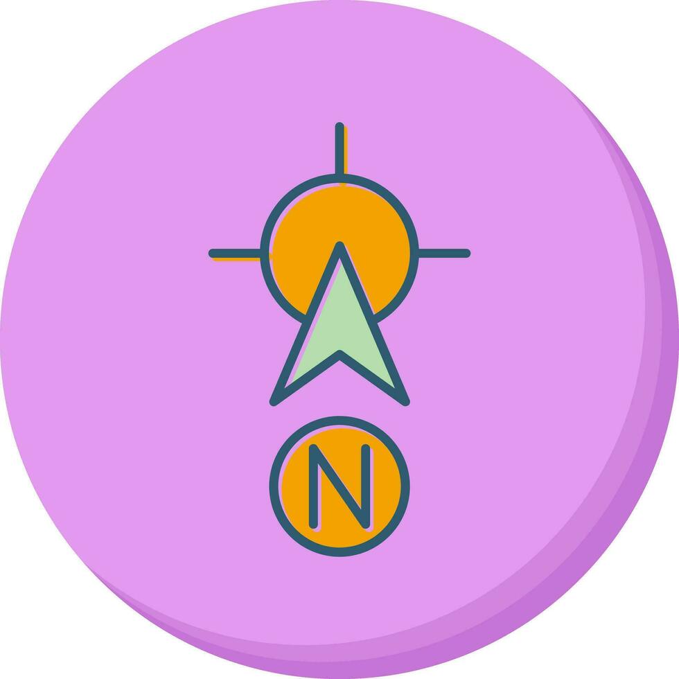 North Vector Icon
