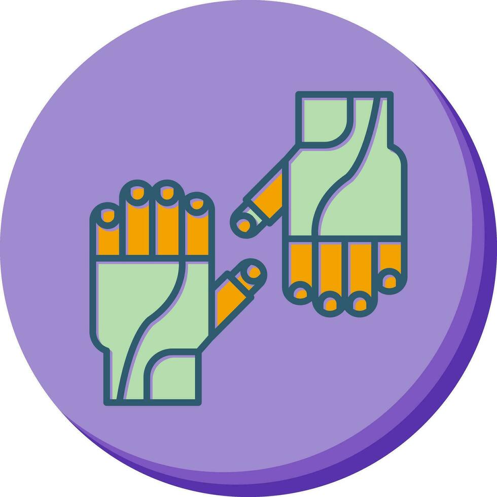 Cycling Gloves Vector Icon