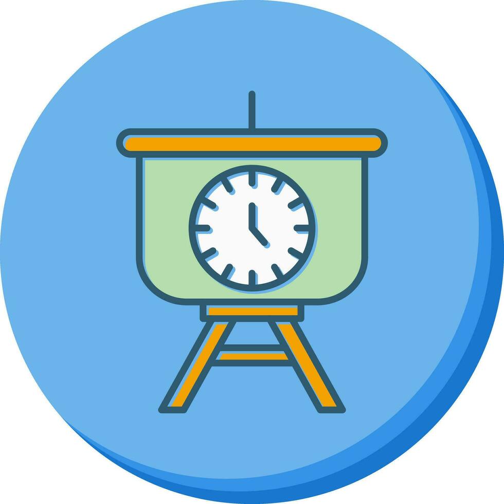 Time Manage Presentation Vector Icon