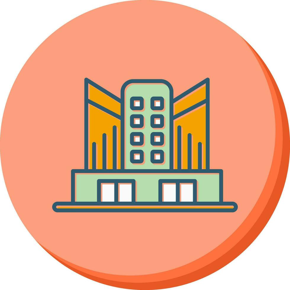 icono de vector de edificio de oficinas