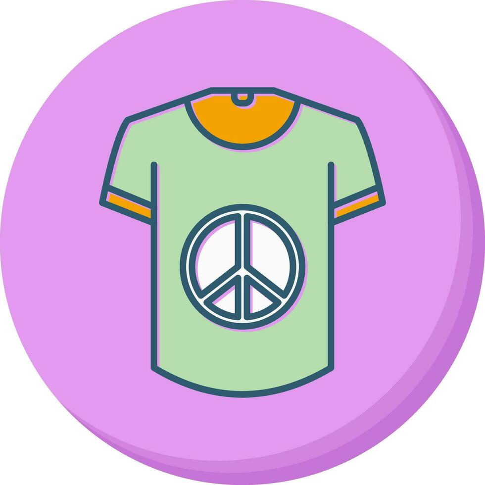 icono de vector de camiseta