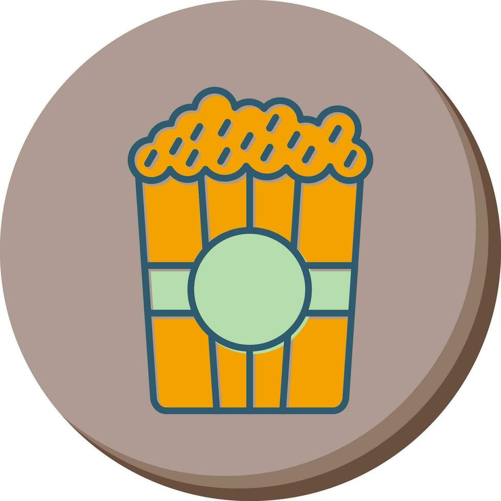 icono de vector de palomitas de maíz