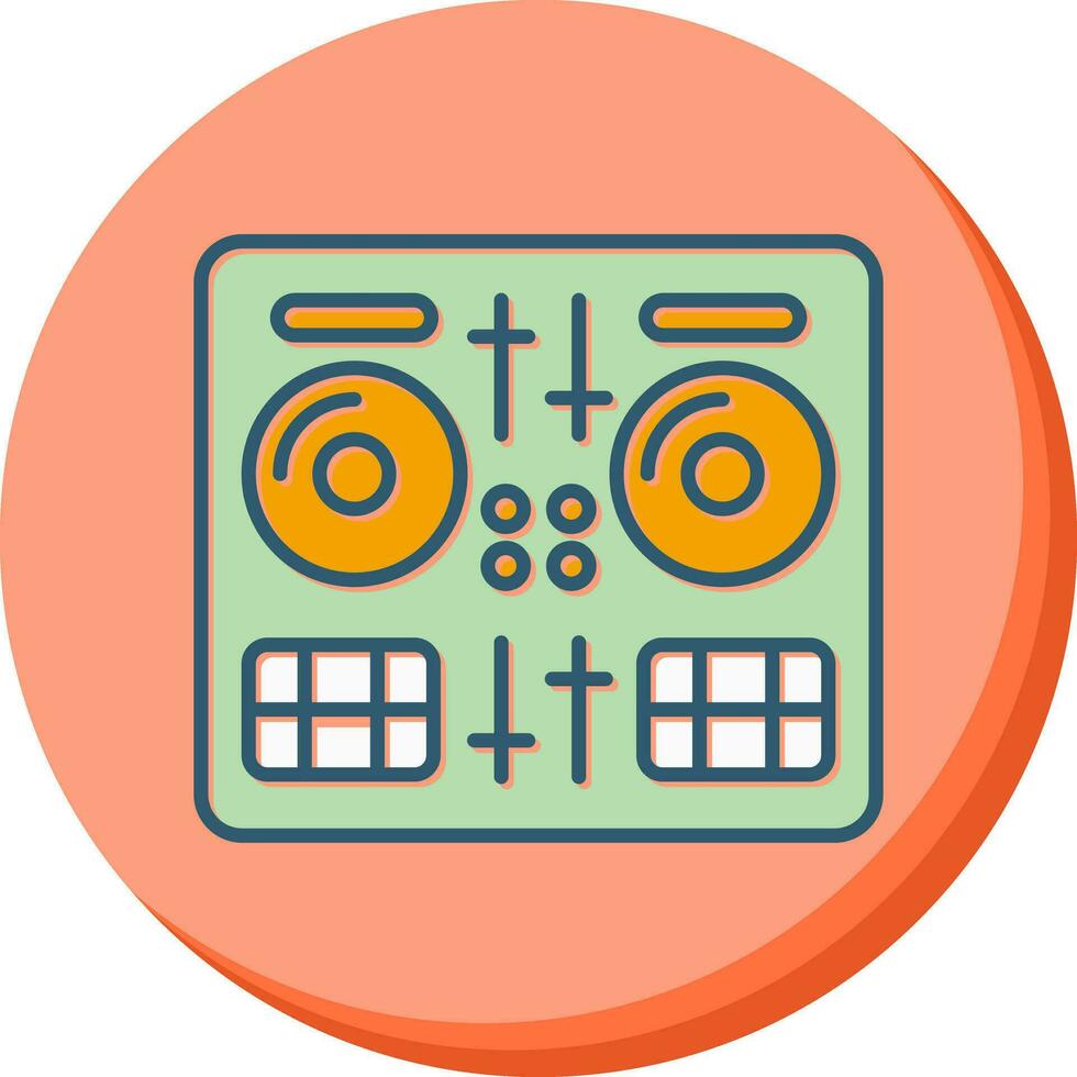 icono de vector de DJ