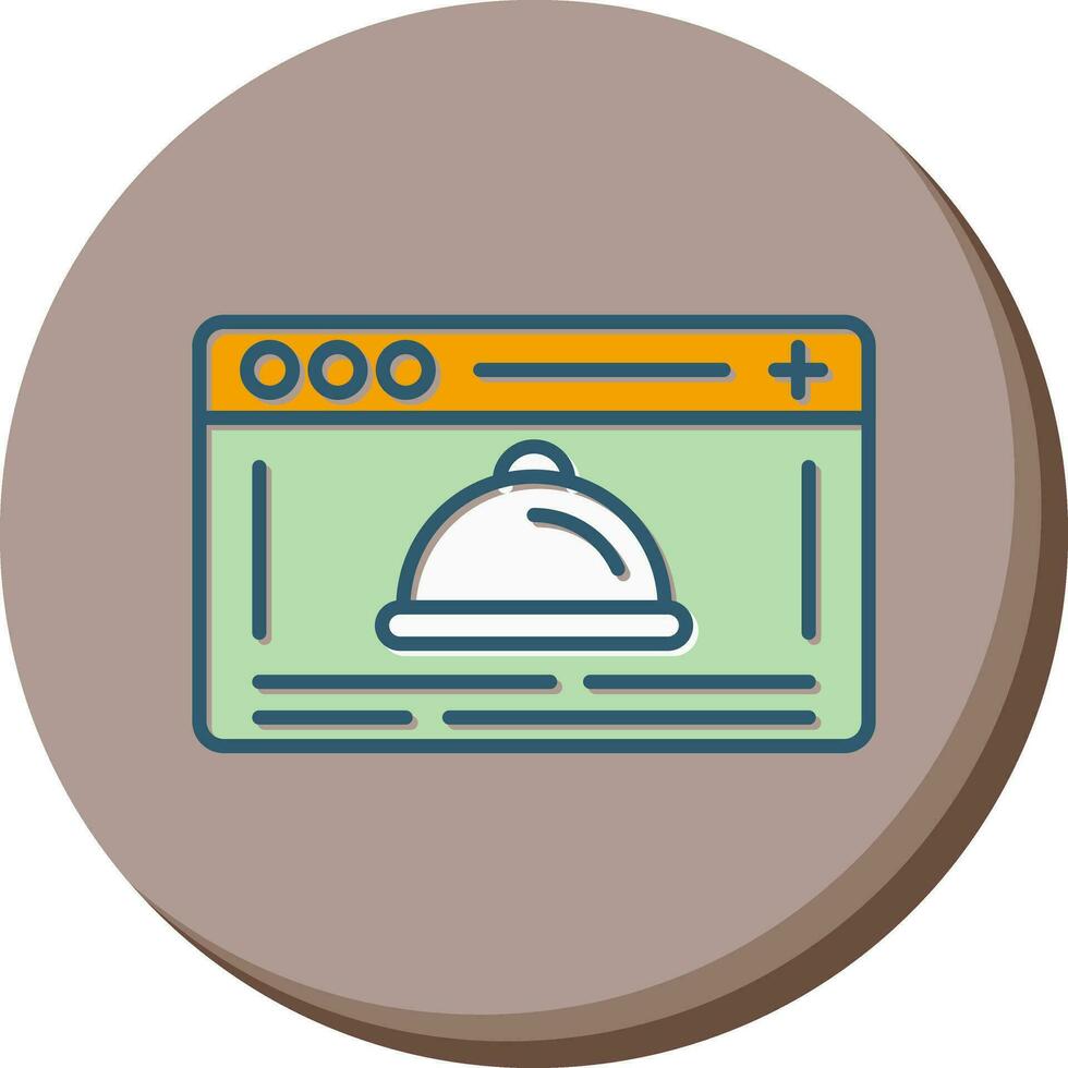 icono de vector de sitio web