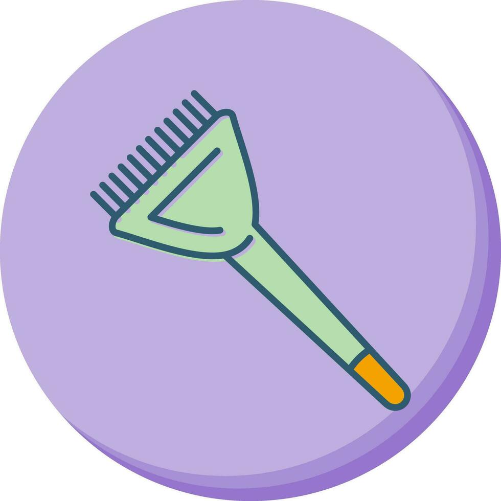 icono de vector de cepillo de tinte de cabello