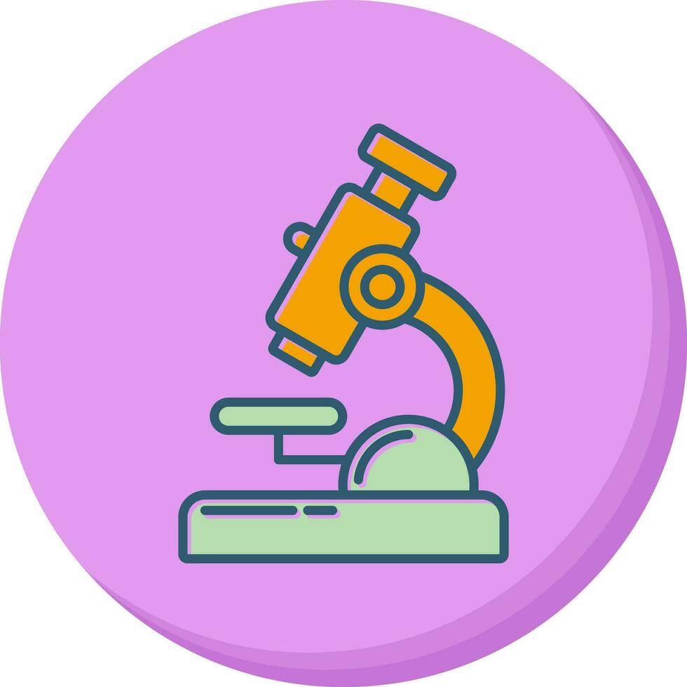 icono de vector de microscopio