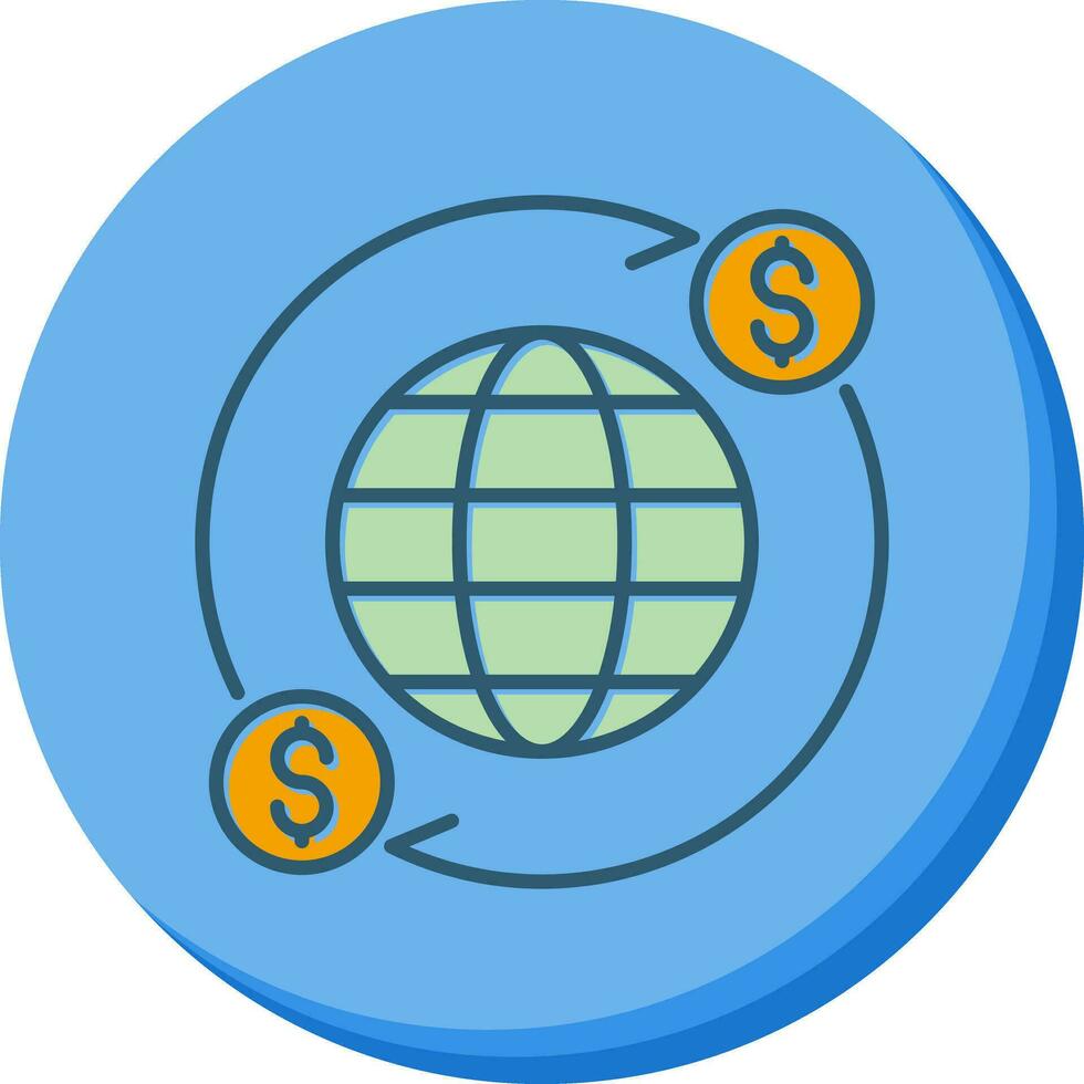 icono de vector de cambio de dinero