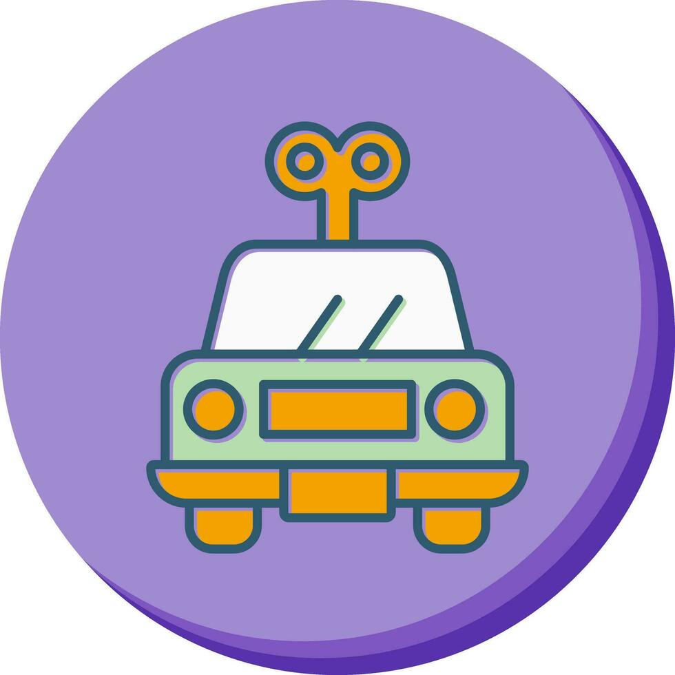 icono de vector de juguete de coche