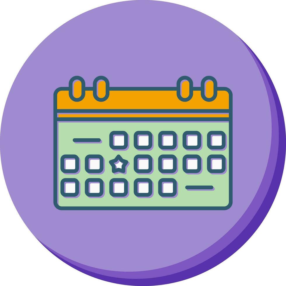 icono de vector de calendario