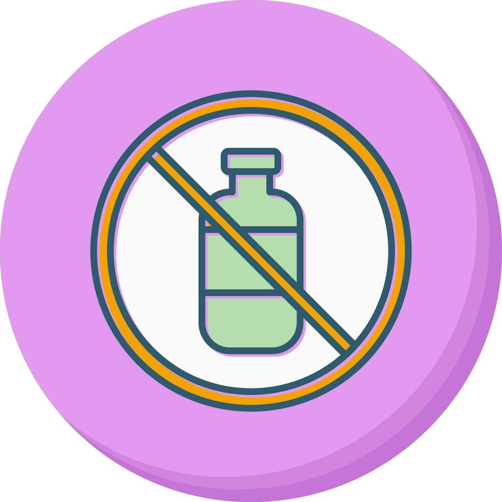 No Liquids Vector Icon