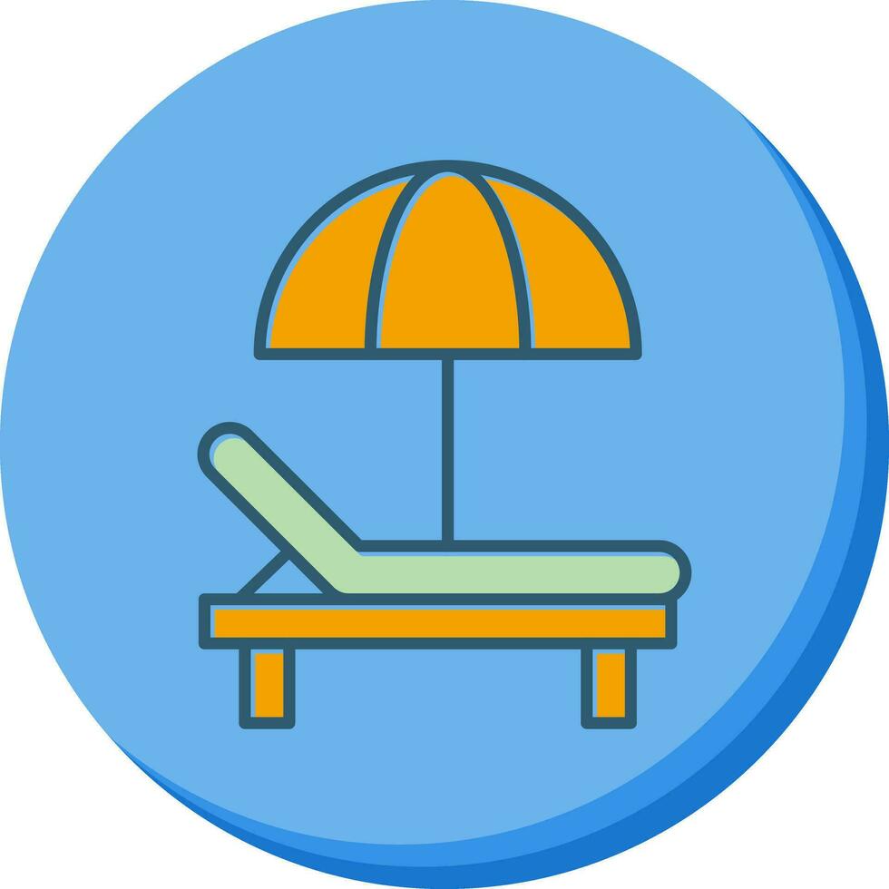 Sunbed Vector Icon