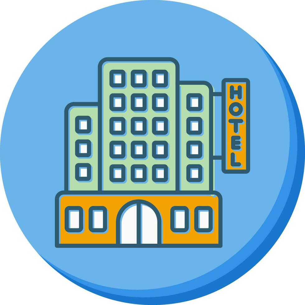 icono de vector de hotel