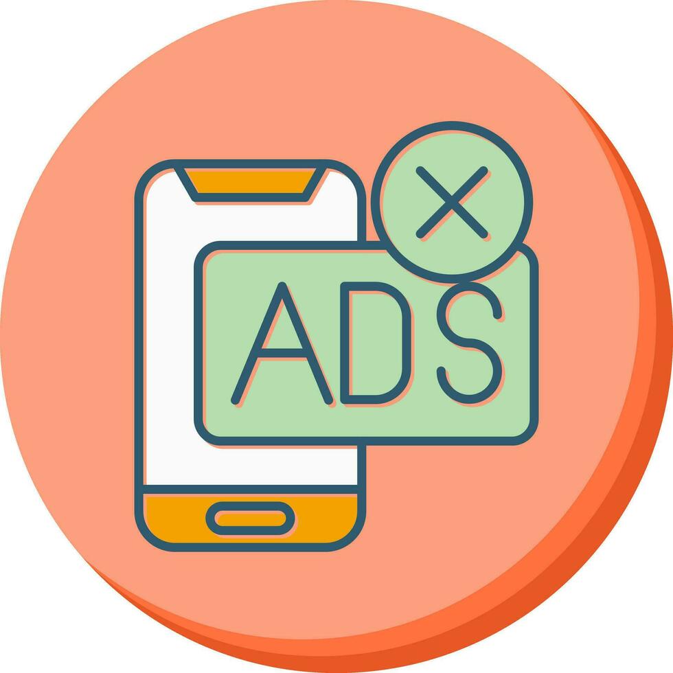 AD Block Vector Icon