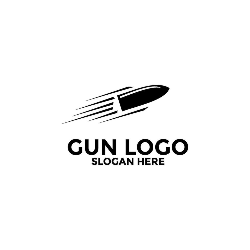 creativo pistola logo diseño. pistola logo modelo. pistola vector