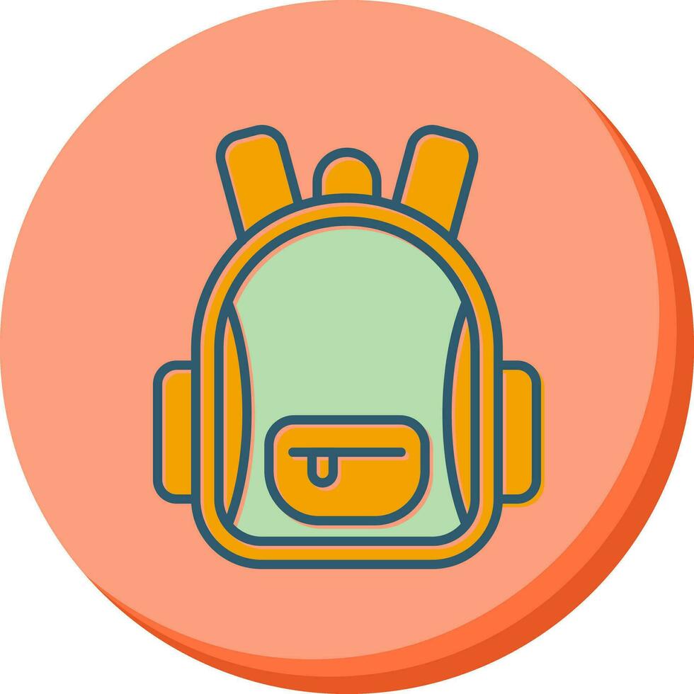 icono de vector de mochila