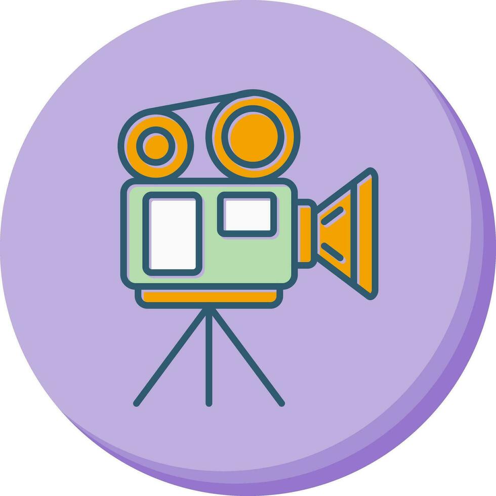 icono de vector de cámara de vídeo