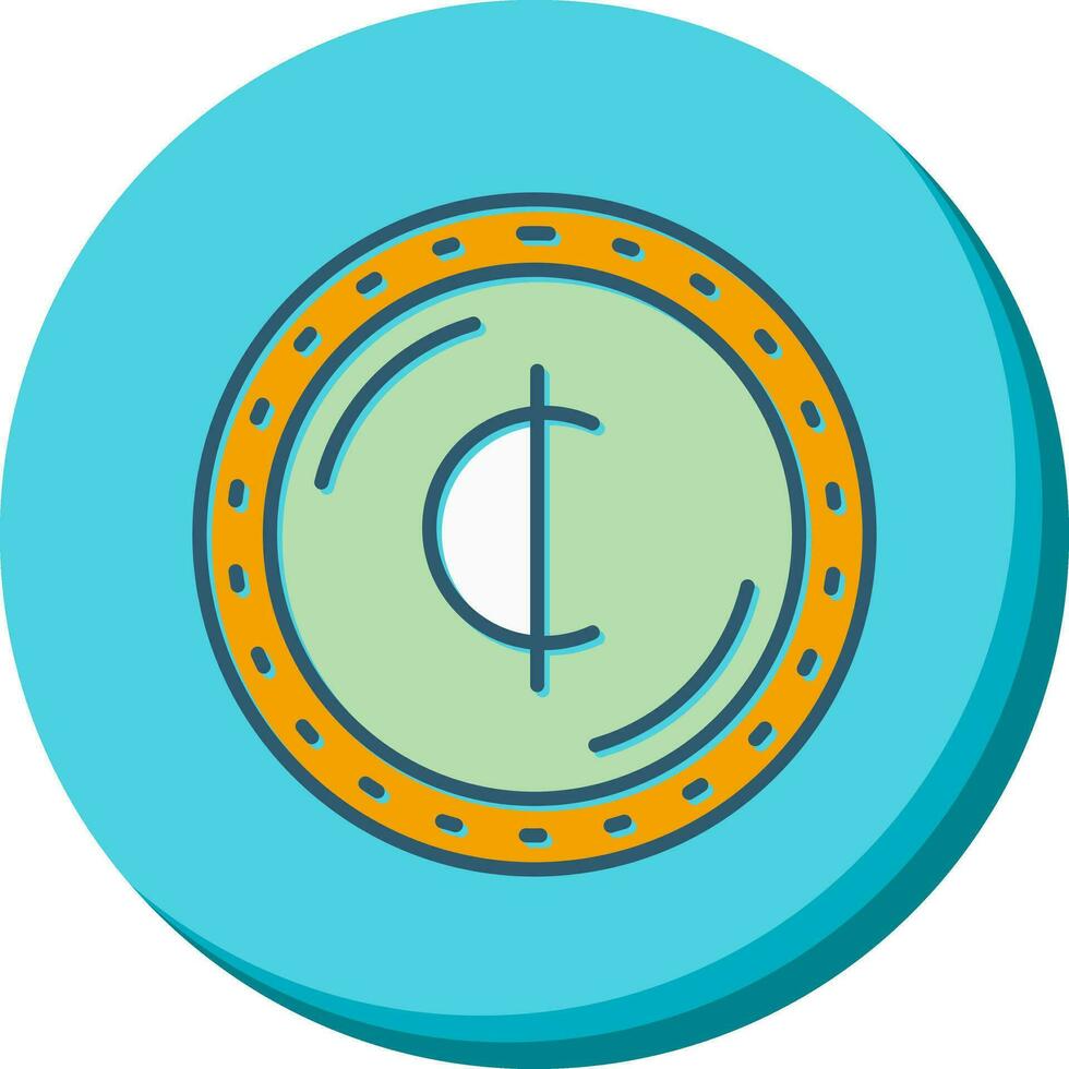 icono de vector de moneda cedis