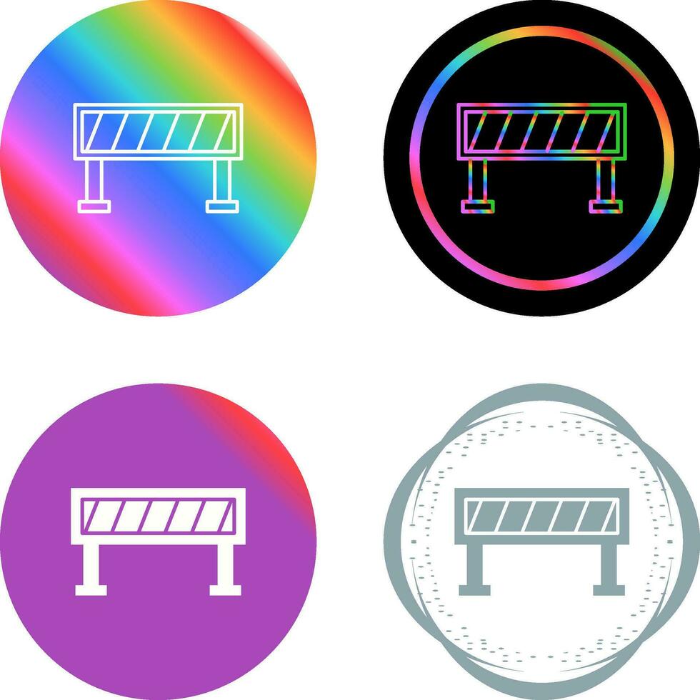 Road Barrier Vector Icon