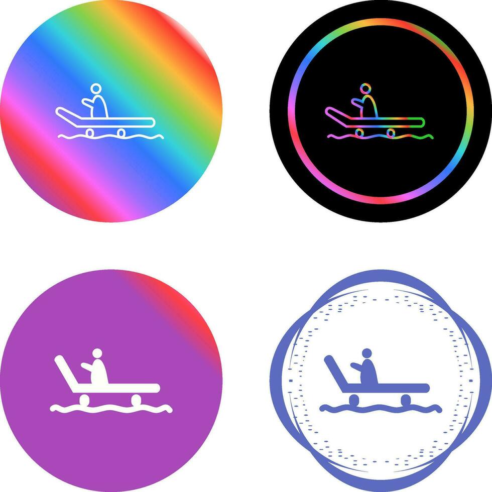Riding Sled Vector Icon