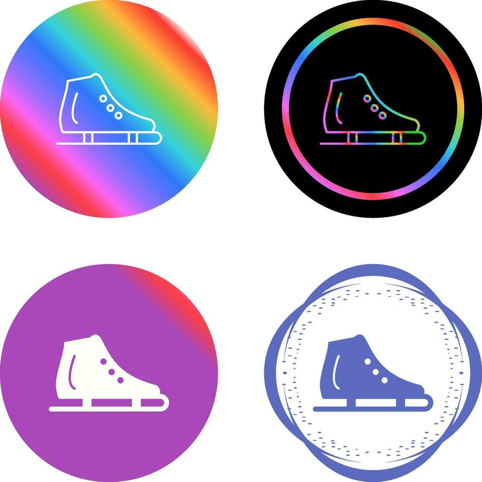 Ice Skating Shoe Vector Icon