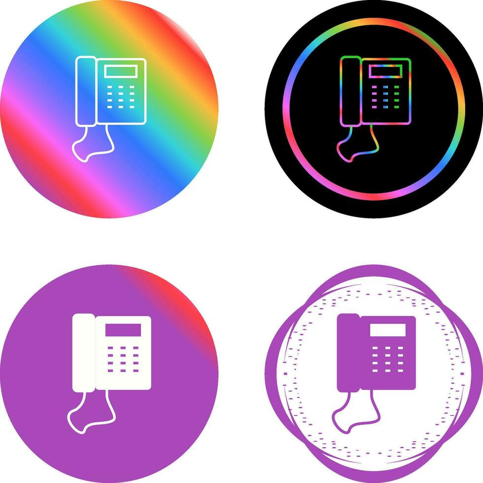 Telephone Set Vector Icon