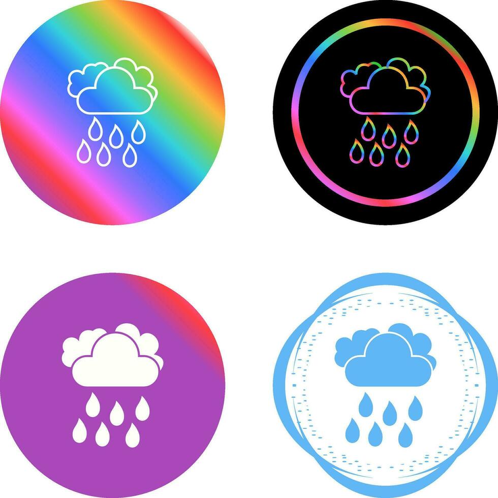 Light Rain Vector Icon