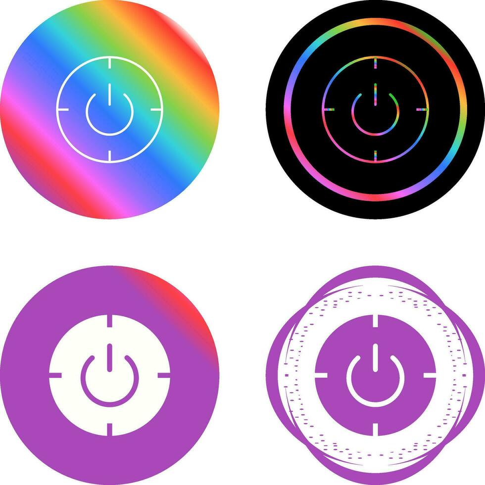 Scheduled power on and off Vector Icon