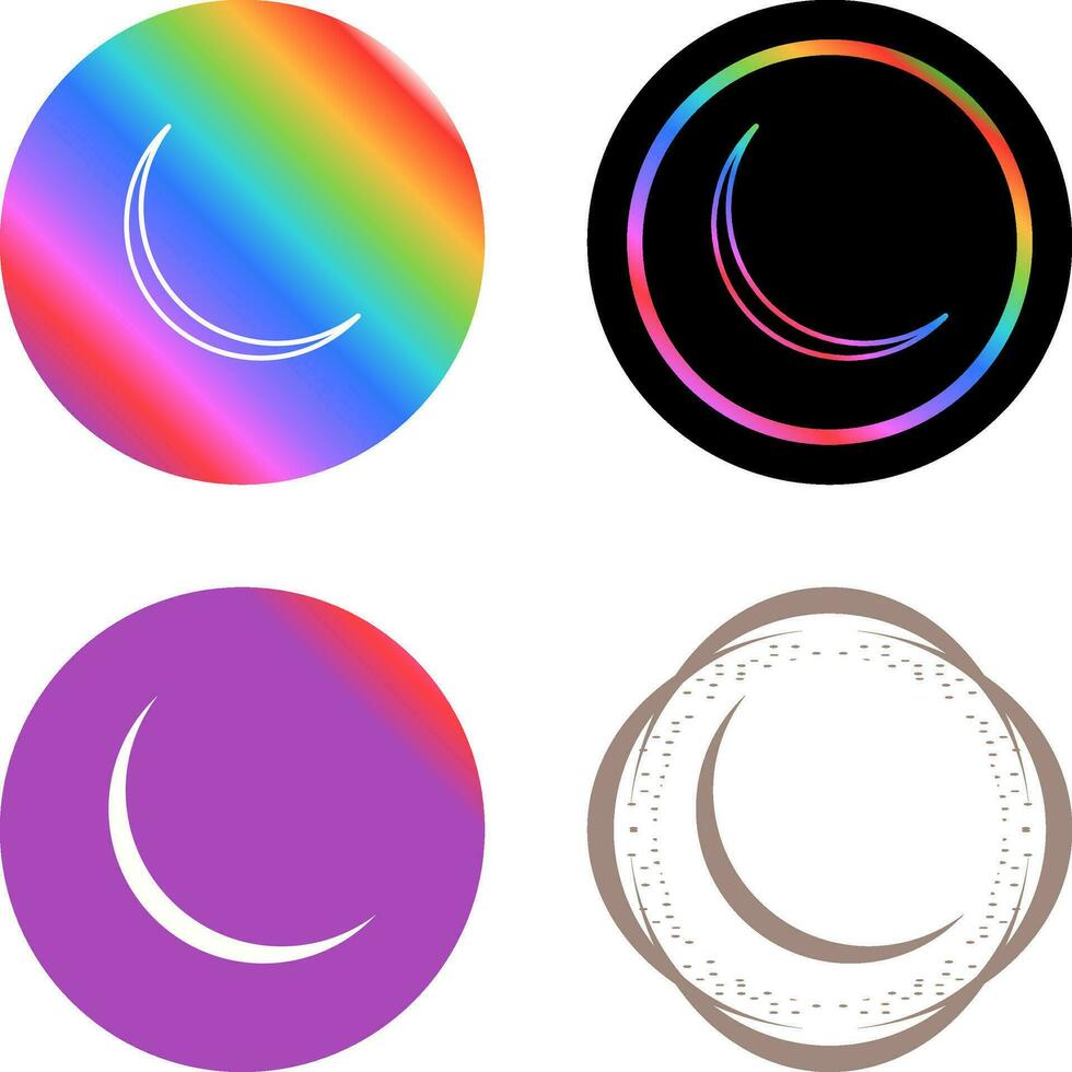 New Moon Vector Icon