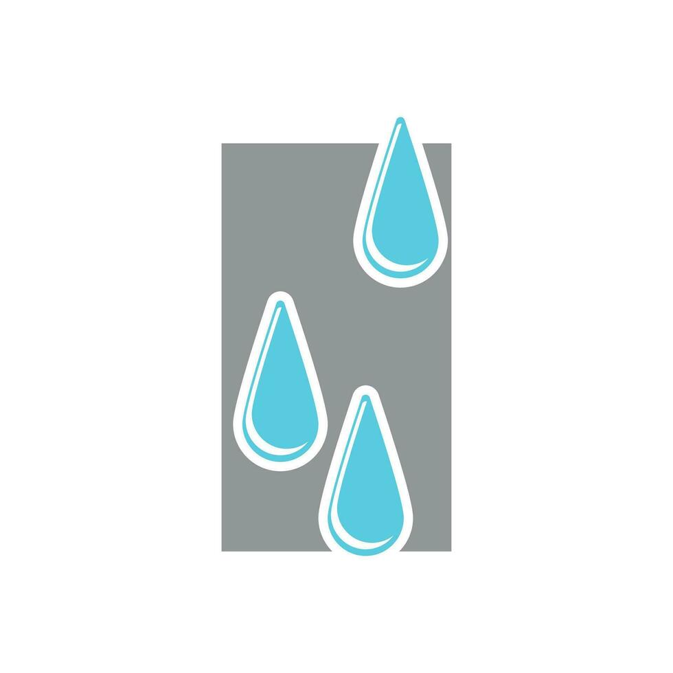 agua soltar logo vector elemento negocio ilustración símbolo y diseño